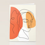 Abstract Face 24 Stationery Card Gallery Image 2