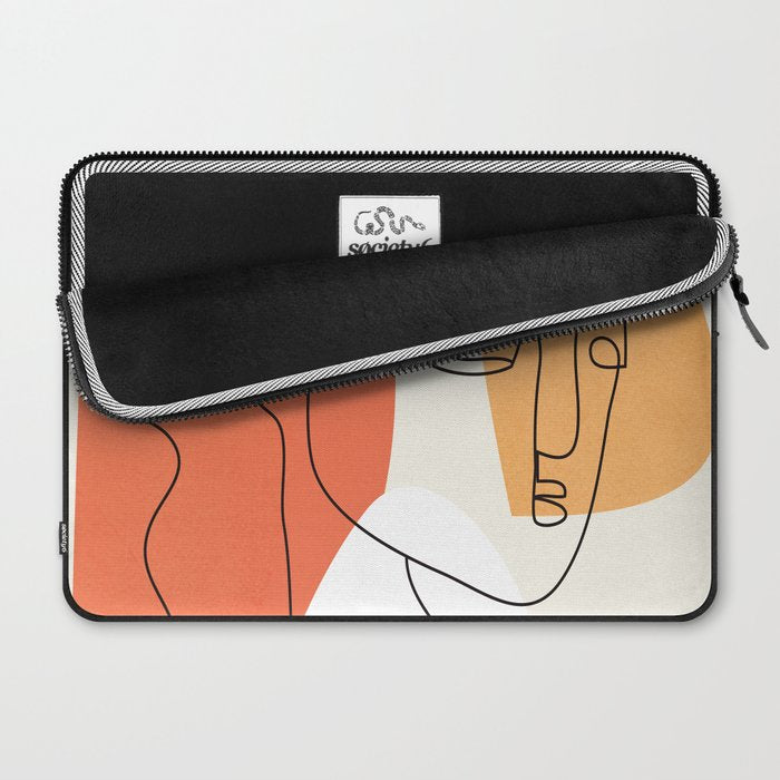 Abstract Face 24 Laptop Sleeve Gallery Image 2