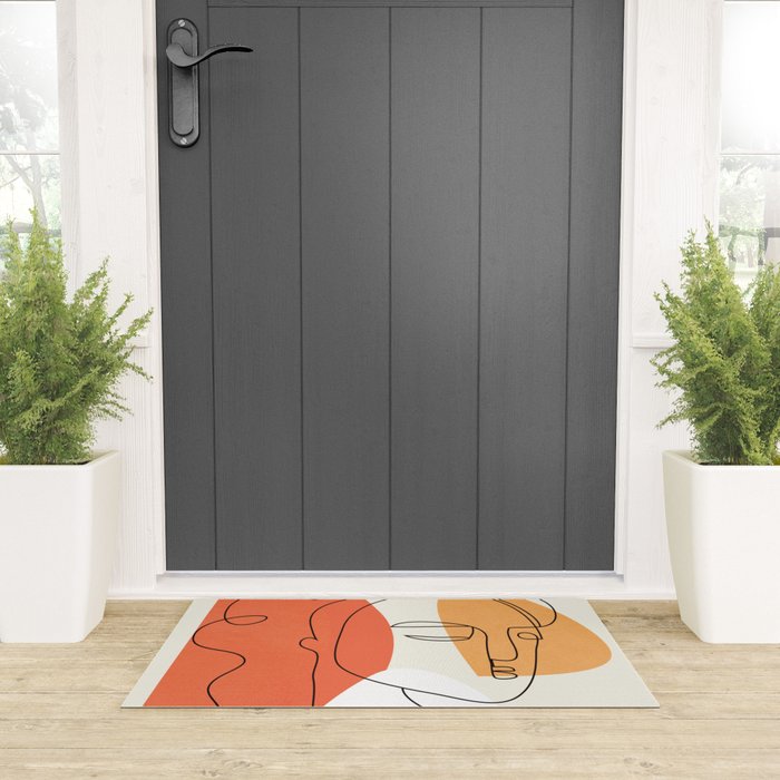 Abstract Face 24 Welcome Mat Gallery Image 3