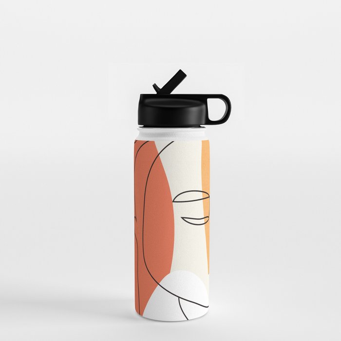Abstract Face 24 Water Bottle Gallery Image 1