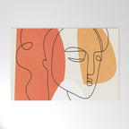 Abstract Face 24 Welcome Mat Gallery Image 1
