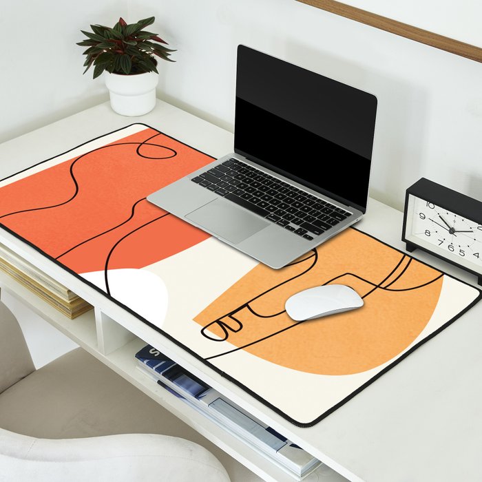 Abstract Face 24 Desk Mat Gallery Image 2