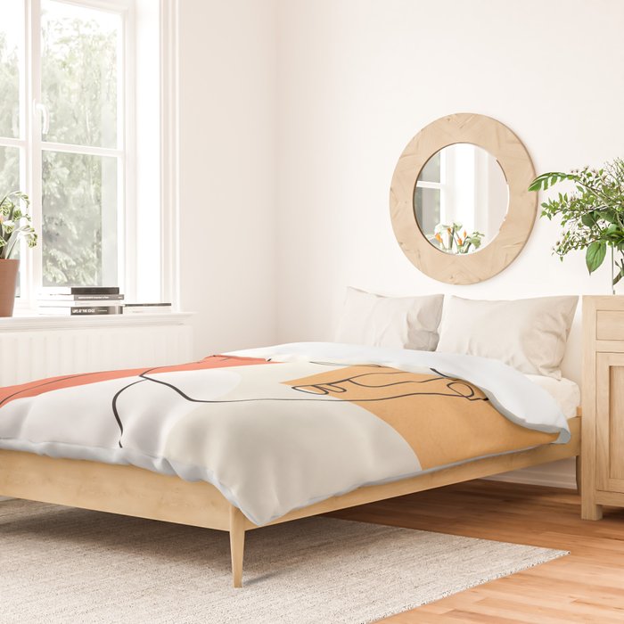 Abstract Face 24 Duvet Cover Gallery Image 2