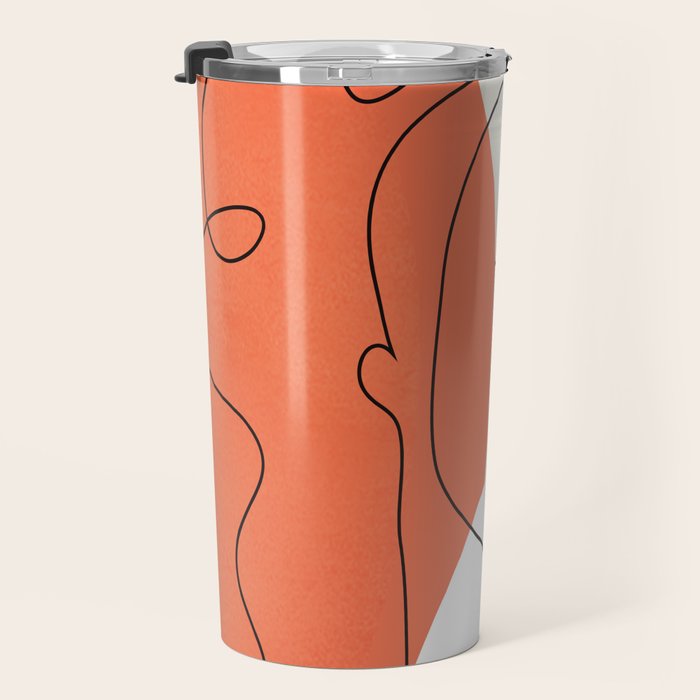 Abstract Face 24 Travel Mug Gallery Image 3