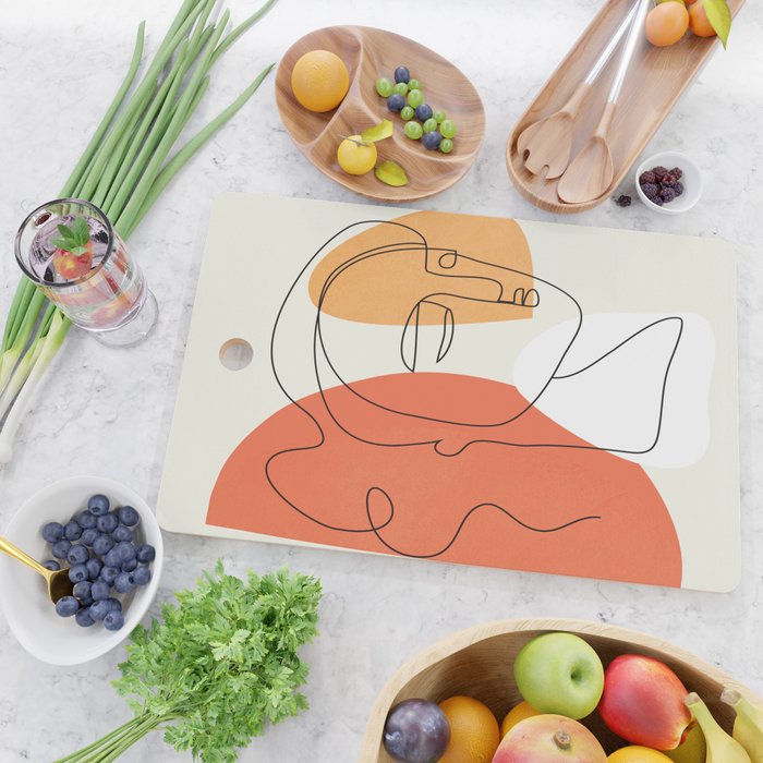 Abstract Face 24 Cutting Board Gallery Image 2