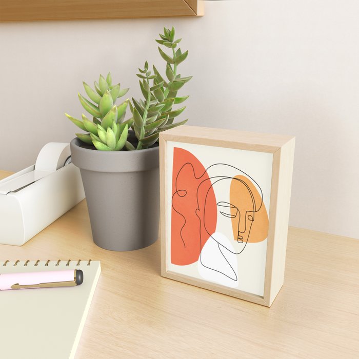 Abstract Face 24 Mini Art Print Gallery Image 2