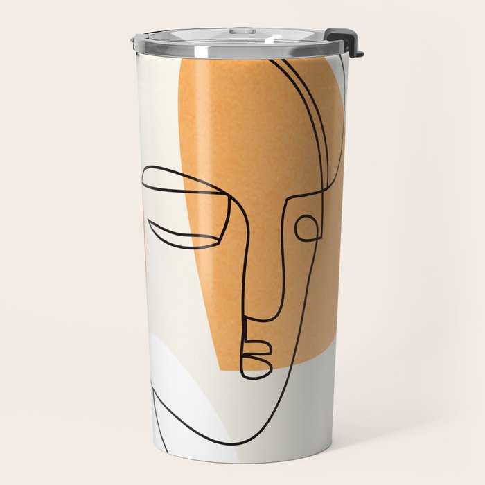 Abstract Face 24 Travel Mug Gallery Image 2