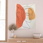 Abstract Face 24 Wall Tapestry Gallery Image 2
