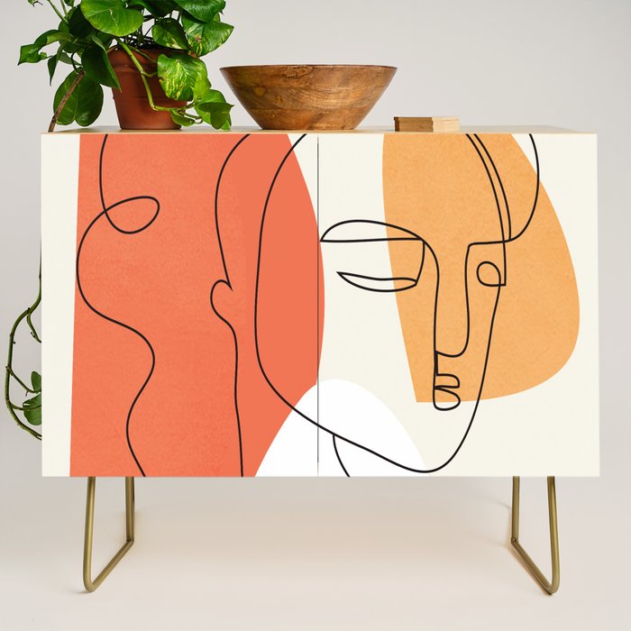 Abstract Face 24 Credenza Gallery Image 1
