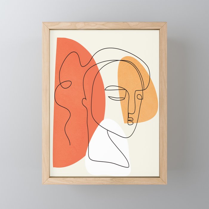 Abstract Face 24 Mini Art Print Gallery Image 1