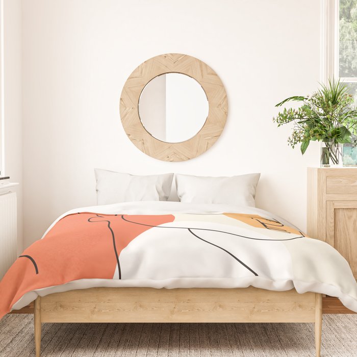 Abstract Face 24 Duvet Cover Gallery Image 3
