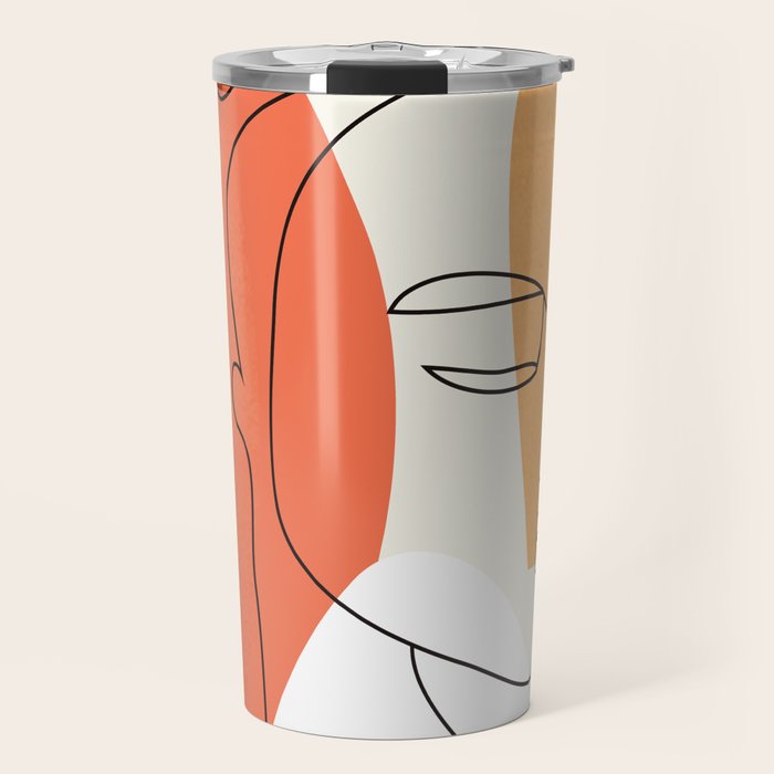 Abstract Face 24 Travel Mug Gallery Image 1
