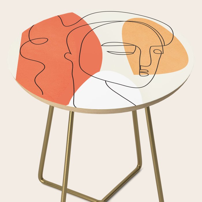 Abstract Face 24 Side Table Gallery Image 2