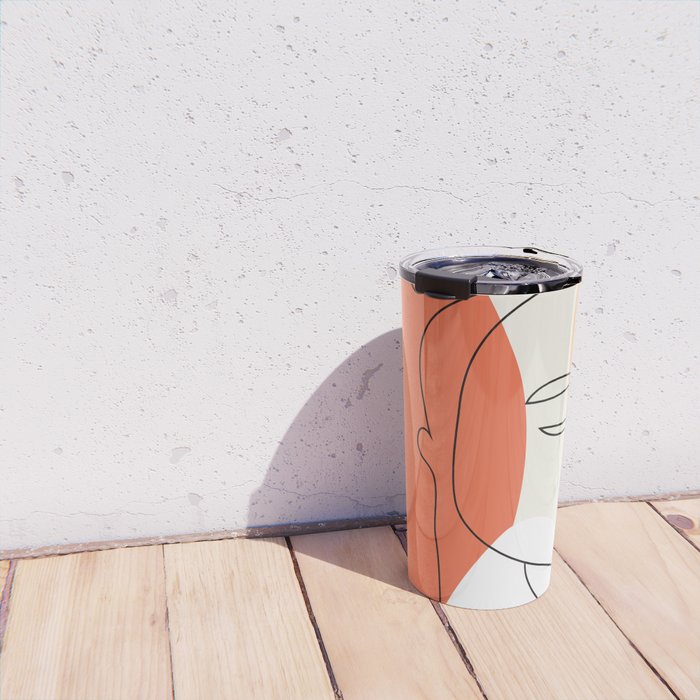 Abstract Face 24 Travel Mug Gallery Image 4