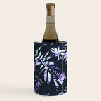 Dark abstract tropical leaves D1 Wine Chiller Gallery Image 1