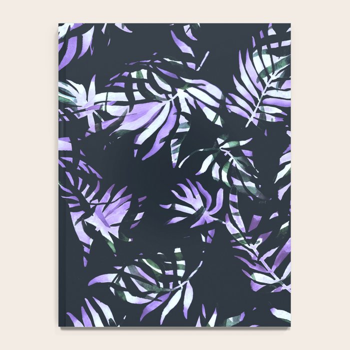 Dark abstract tropical leaves D1 Notebook Gallery Image 4