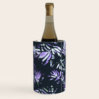 Dark abstract tropical leaves D1 Wine Chiller Gallery Image 3