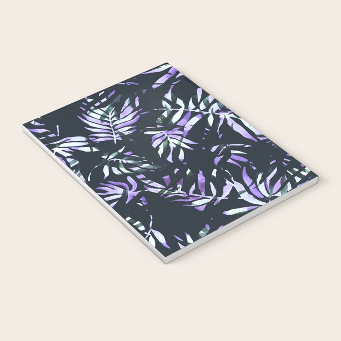 Dark abstract tropical leaves D1 Notebook Gallery Image 3