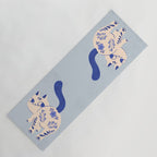 Purrcelin Cat - Pretty Delft Porcelain Kitty Yoga Mat Gallery Image 1