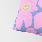 Retro Daisy - Very Peri, Pink, Cream, turquoise  Pillow Sham Gallery Image 4