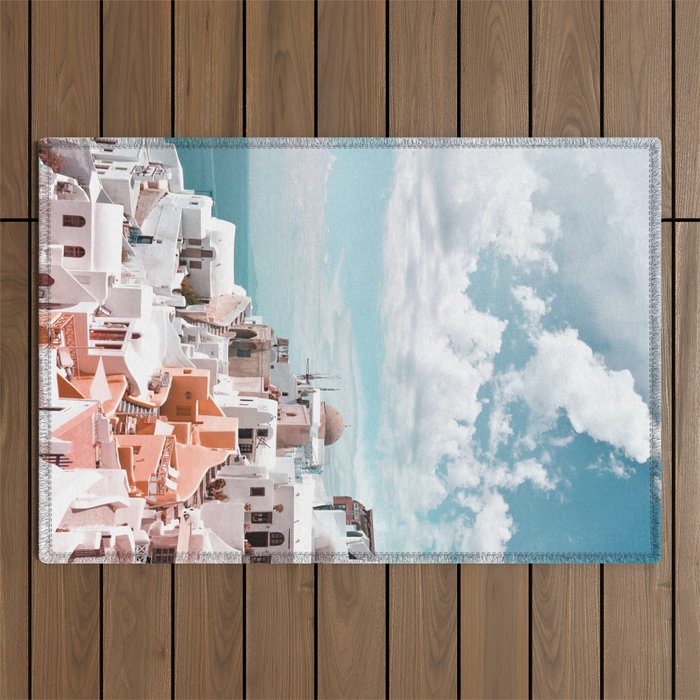 Santorini, Oia Outdoor Rug Gallery Image 1