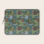 Vintage Pin-Up Girl Frogs Laptop Sleeve Gallery Image 1