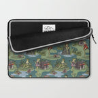 Vintage Pin-Up Girl Frogs Laptop Sleeve Gallery Image 2