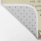 Bird Divinations: Dwarf Thrush (about: almanacofbirds.org) Bath Mat Gallery Image 2