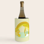 Mushy mushroom longboard surf retro floral daydreams by surfy birdy Wine Chiller Gallery Image 3