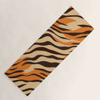 Tiger stripe animal print art pattern Yoga Mat Gallery Image 1