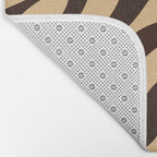 Tiger stripe animal print art pattern Bath Mat Gallery Image 2