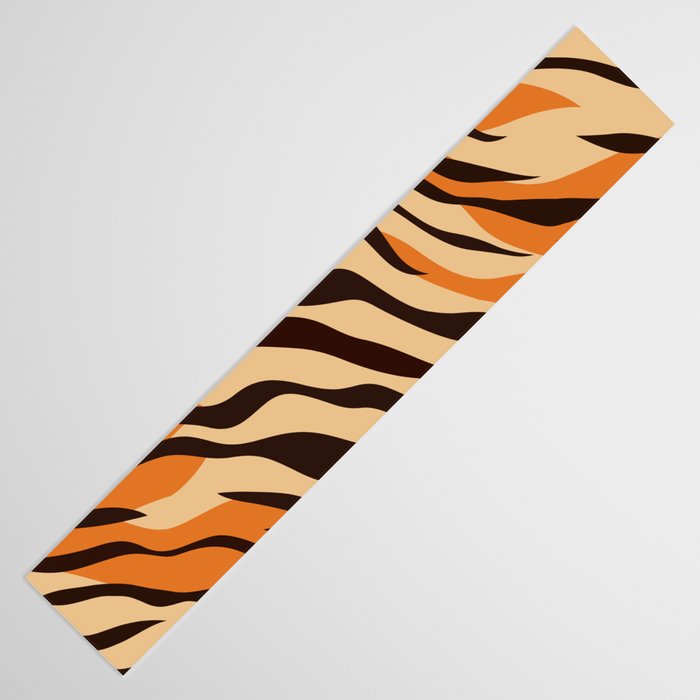 Tiger stripe animal print art pattern Table Runner Gallery Image 3