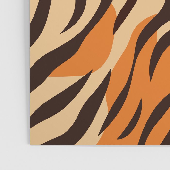 Tiger stripe animal print art pattern Poster Gallery Image 3