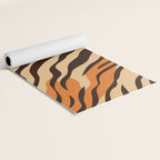 Tiger stripe animal print art pattern Yoga Mat Gallery Image 2