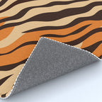 Tiger stripe animal print art pattern Rug Gallery Image 4
