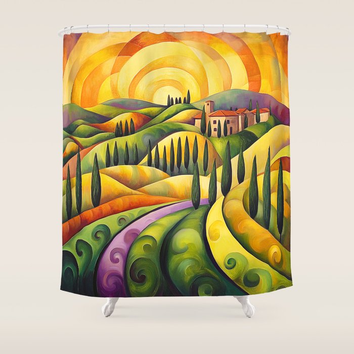Eternal Tuscany Shower Curtain Gallery Image 1