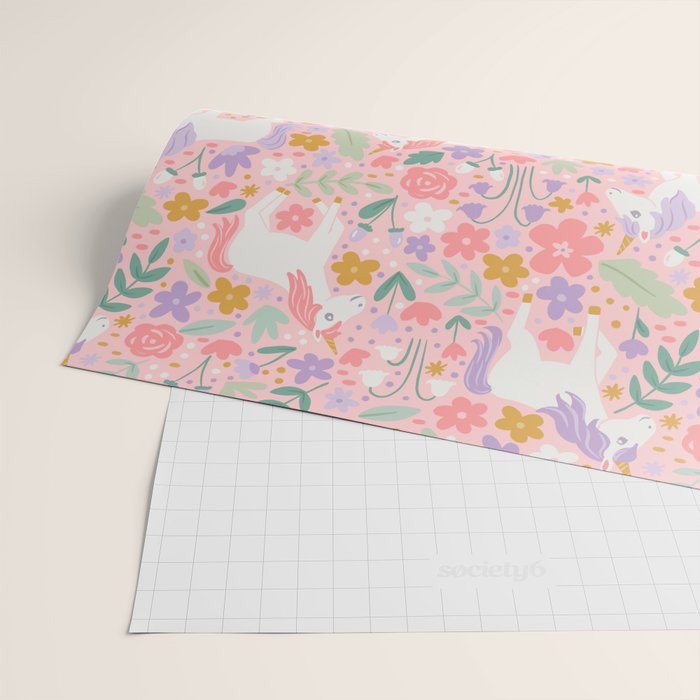 Unicorn Garden Wrapping Paper Gallery Image 2