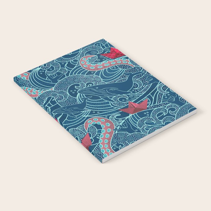 Octopus Ocean Playground smaller print Notebook Gallery Image 2