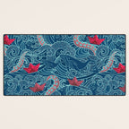 Octopus Ocean Playground smaller print Desk Mat Gallery Image 3