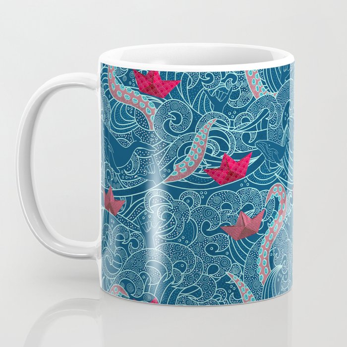 Octopus Ocean Playground smaller print Coffee Mug Gallery Image 3