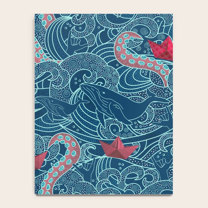 Octopus Ocean Playground smaller print Notebook Gallery Image 4