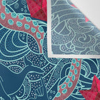Octopus Ocean Playground smaller print Wall Tapestry Gallery Image 3