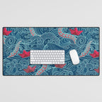 Octopus Ocean Playground smaller print Desk Mat Gallery Image 1