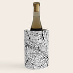 Paris White Map Wine Chiller Gallery Image 1