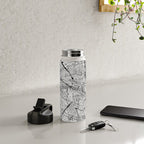 Paris White Map Water Bottle Gallery Image 4