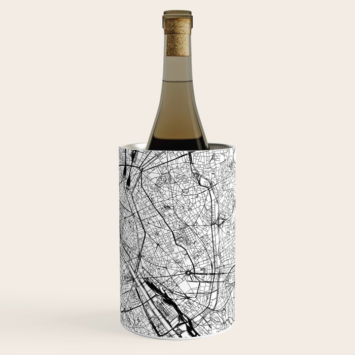 Paris White Map Wine Chiller Gallery Image 3