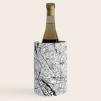 Paris White Map Wine Chiller Gallery Image 3
