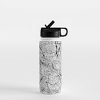 Paris White Map Water Bottle Gallery Image 1