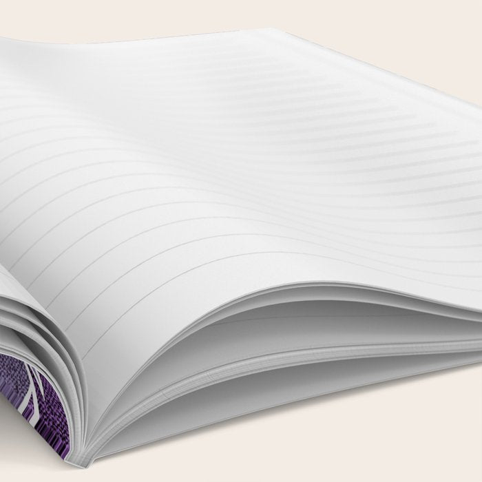 Floral Prints, Chevron, Purple and Gray Notebook Gallery Image 2