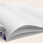 Floral Prints, Chevron, Purple and Gray Notebook Gallery Image 2